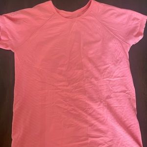 Athleta Girl Tight-Fitting Tshirt Coral